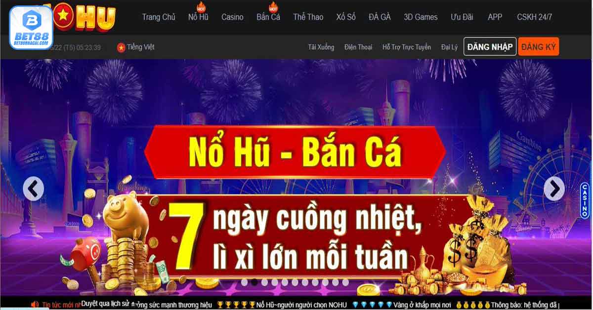 Giới thiệu cổng game Nohu90