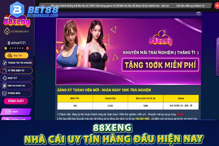 88Xeng – Nhà cái uy tín hàng đầu Hiện nay